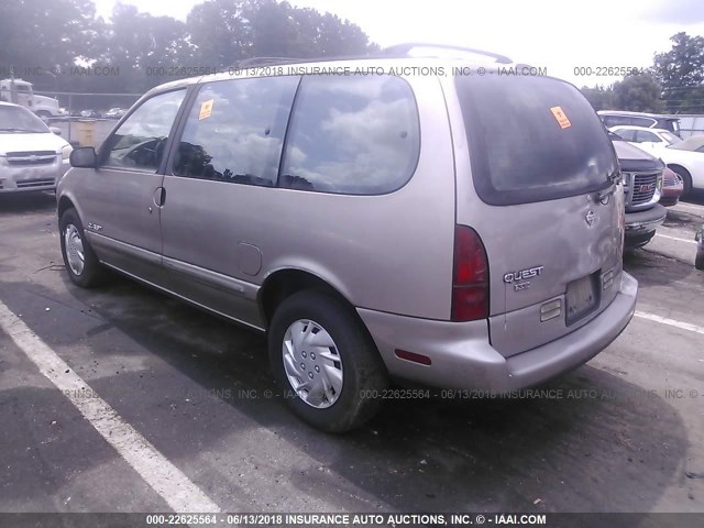 4N2DN11W5SD860755 - 1995 NISSAN QUEST XE/GXE Champagne photo 3