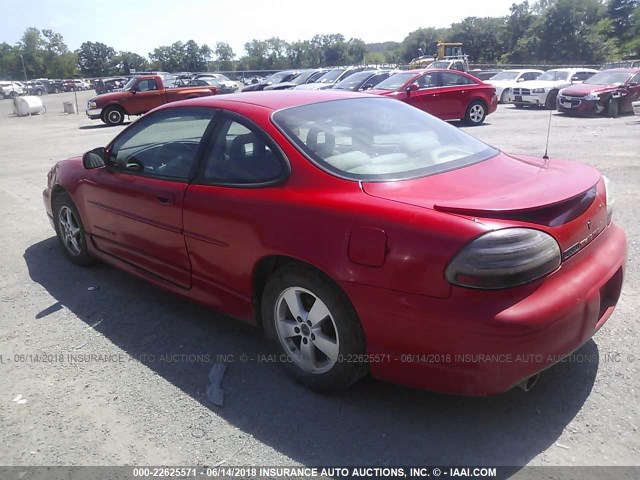 1G2WP12KXXF216816 - 1999 PONTIAC GRAND PRIX GT RED photo 3