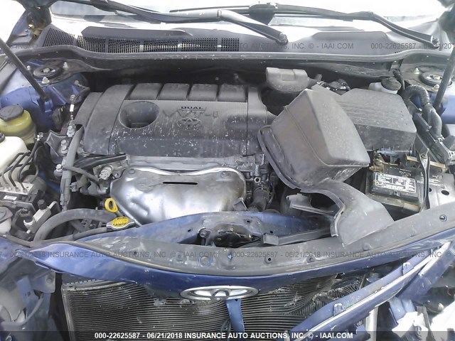 4T1BF3EK6BU770049 - 2011 TOYOTA CAMRY SE/LE/XLE BLUE photo 10