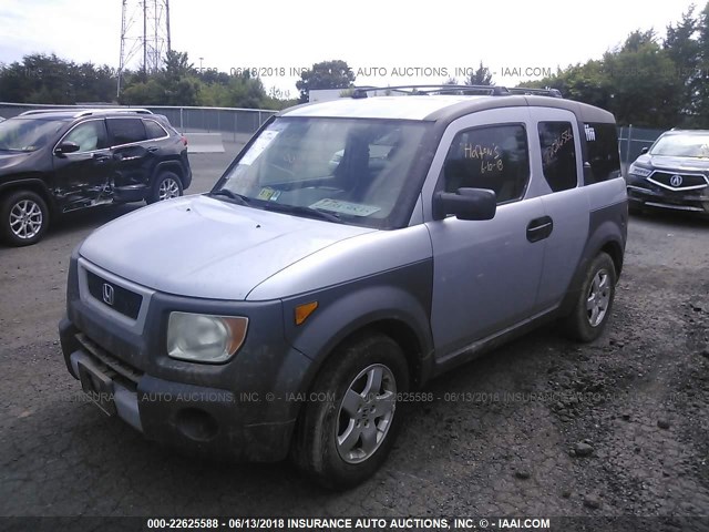 5J6YH28583L000638 - 2003 HONDA ELEMENT EX GRAY photo 2