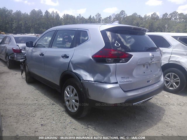 KNMAT2MVXHP515135 - 2017 NISSAN ROGUE S/SV SILVER photo 3