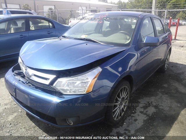 1FAHP36N89W102536 - 2009 FORD FOCUS SES Dark Blue photo 2