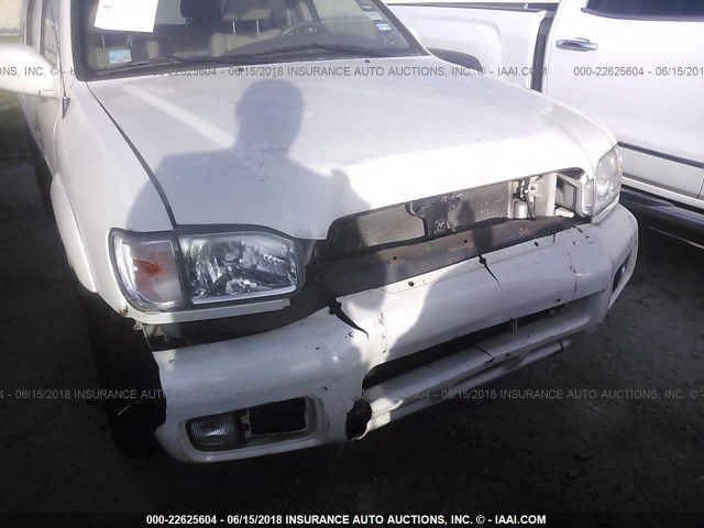 JN8DR09X32W666720 - 2002 NISSAN PATHFINDER LE/SE WHITE photo 6