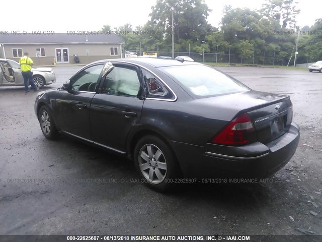 1FAHP24197G144750 - 2007 FORD FIVE HUNDRED SEL GRAY photo 3