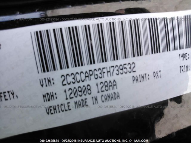 2C3CCAPG3FH739532 - 2015 CHRYSLER 300C PLATINUM BLACK photo 9