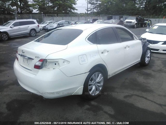JN1BY1AR3BM370863 - 2011 INFINITI M37 X WHITE photo 4