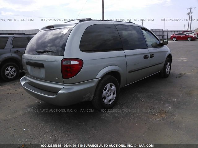 1D4GP24353B287664 - 2003 DODGE GRAND CARAVAN SE GREEN photo 4