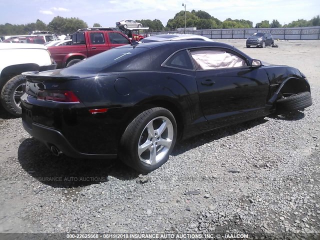 2G1FD1E31F9298458 - 2015 CHEVROLET CAMARO LT BLACK photo 4