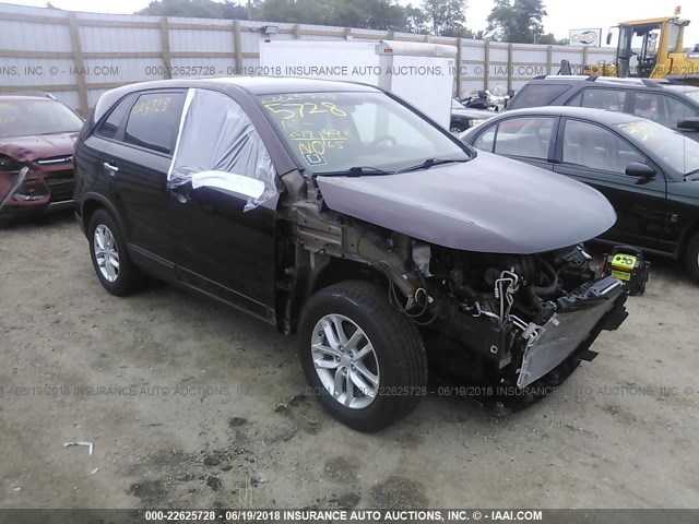 5XYKT3A63FG569058 - 2015 KIA SORENTO LX BURGUNDY photo 1