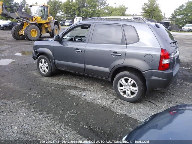 KM8JN12D97U523785 - 2007 HYUNDAI TUCSON SE/LIMITED GRAY photo 3