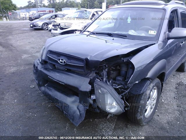 KM8JN12D97U523785 - 2007 HYUNDAI TUCSON SE/LIMITED GRAY photo 6