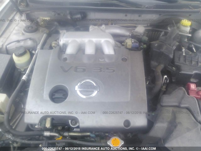 JN1DA31A83T435278 - 2003 NISSAN MAXIMA GLE/SE SILVER photo 10