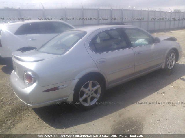 JN1DA31A83T435278 - 2003 NISSAN MAXIMA GLE/SE SILVER photo 4