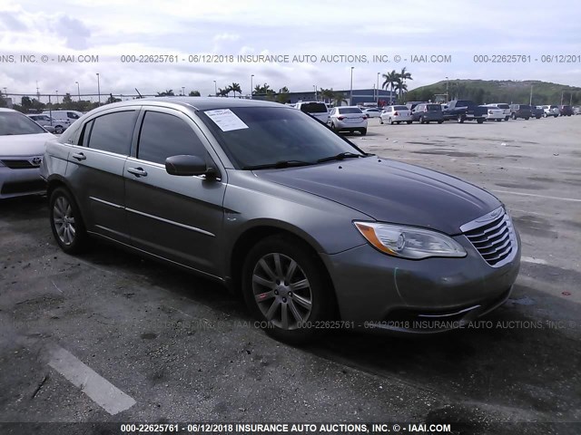 1C3CCBBG8CN316669 - 2012 CHRYSLER 200 TOURING GRAY photo 1