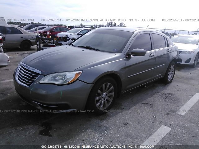 1C3CCBBG8CN316669 - 2012 CHRYSLER 200 TOURING GRAY photo 2