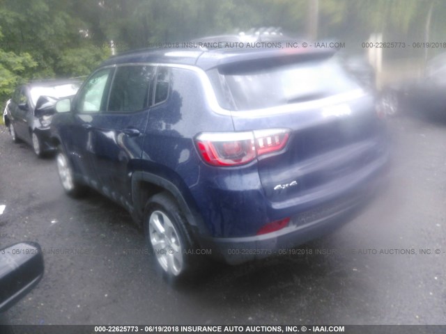 3C4NJDBB4JT223641 - 2018 JEEP COMPASS LATITUDE 蓝色 照片 3