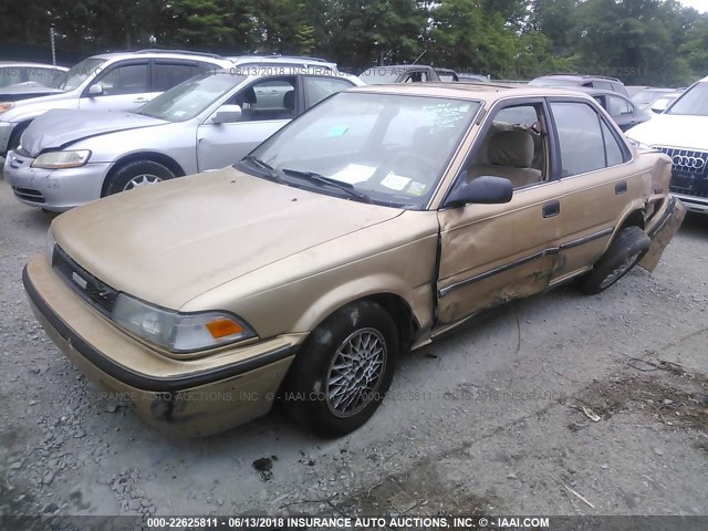 JT2AE97A2L3396419 - 1990 TOYOTA COROLLA LE TAN photo 2