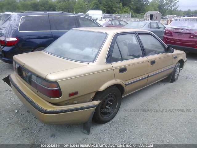 JT2AE97A2L3396419 - 1990 TOYOTA COROLLA LE TAN photo 4