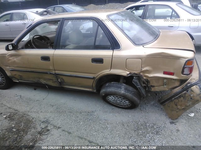 JT2AE97A2L3396419 - 1990 TOYOTA COROLLA LE TAN photo 6