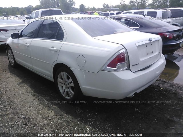 3FAFP08166R117342 - 2006 FORD FUSION SEL WHITE photo 3