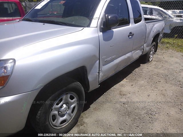 5TFTX4CN5BX002697 - 2011 TOYOTA TACOMA ACCESS CAB Silber Foto 6