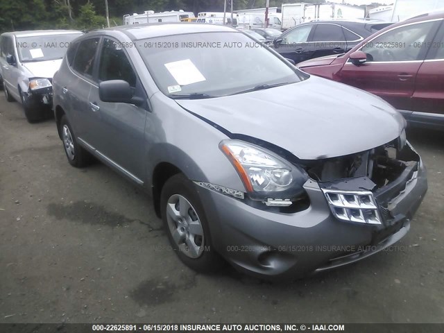 JN8AS5MV3EW704297 - 2014 NISSAN ROGUE SELECT S GRAY photo 1