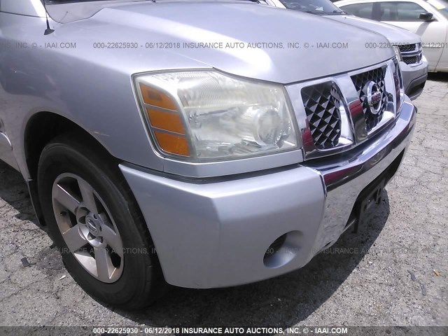 1N6BA06A67N244283 - 2007 NISSAN TITAN XE/SE/LE SILVER photo 6