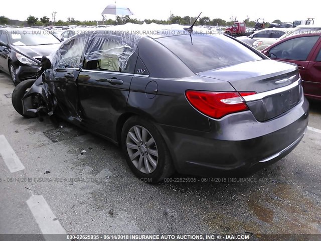 1C3CCBBB2EN179753 - 2014 CHRYSLER 200 TOURING GRAY photo 3