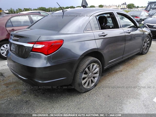 1C3CCBBB2EN179753 - 2014 CHRYSLER 200 TOURING GRAY photo 4