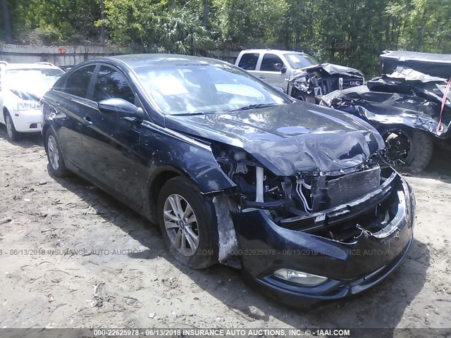 5NPEB4AC1DH788232 - 2013 HYUNDAI SONATA GLS Navy photo 1