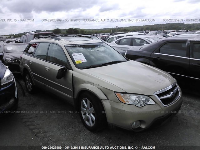 4S4BP62C087329942 - 2008 SUBARU OUTBACK 2.5I LIMITED GOLD photo 1