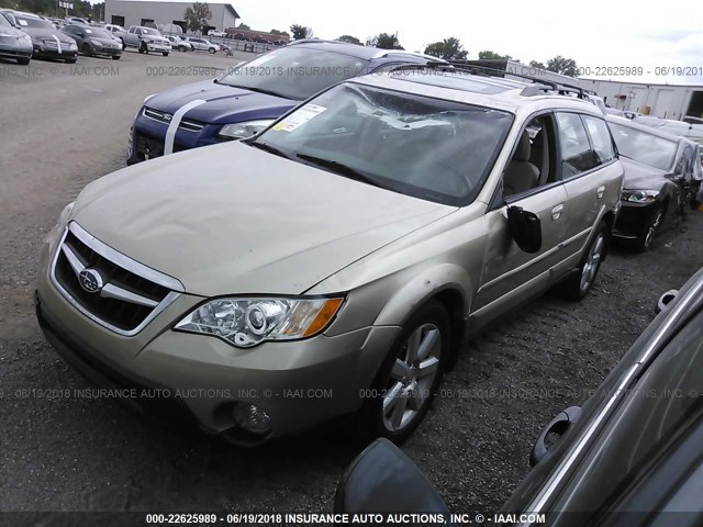 4S4BP62C087329942 - 2008 SUBARU OUTBACK 2.5I LIMITED GOLD photo 2