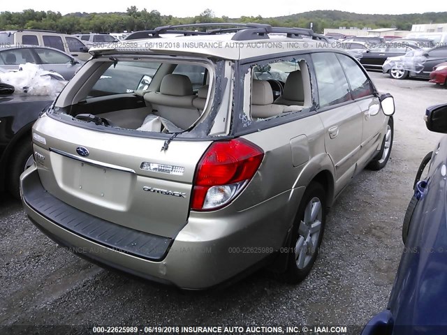 4S4BP62C087329942 - 2008 SUBARU OUTBACK 2.5I LIMITED GOLD photo 4