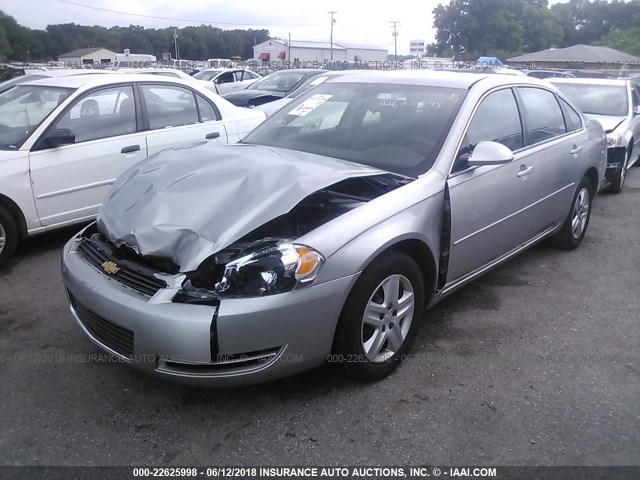 2G1WB58K379240997 - 2007 CHEVROLET IMPALA LS SILVER photo 2