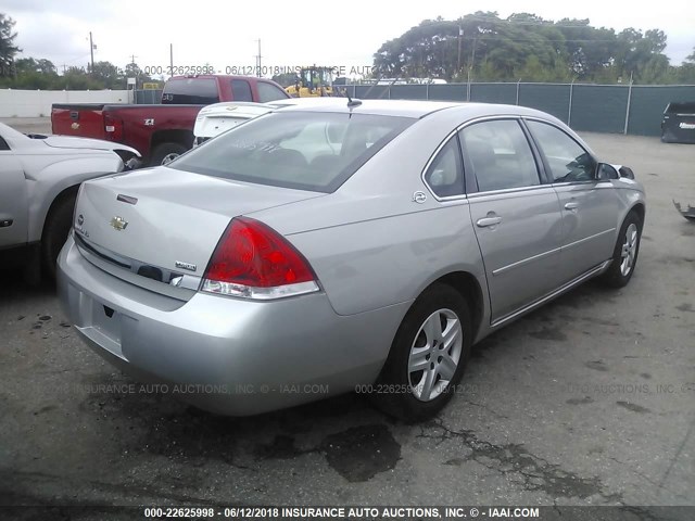 2G1WB58K379240997 - 2007 CHEVROLET IMPALA LS SILVER photo 4