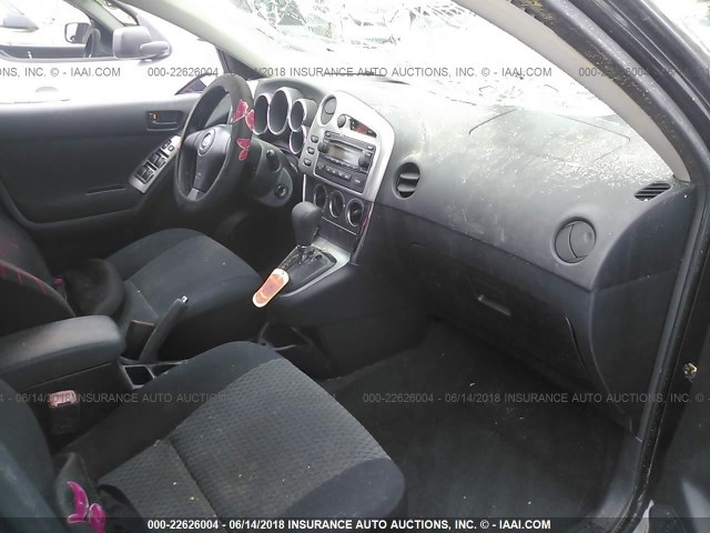 2T1KR32E86C570481 - 2006 TOYOTA COROLLA MATRIX XR BLACK photo 5