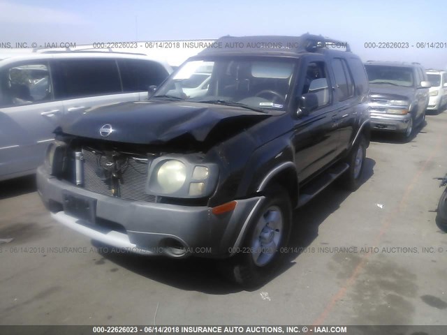 5N1ED28T93C653686 - 2003 NISSAN XTERRA XE/SE BLACK photo 2