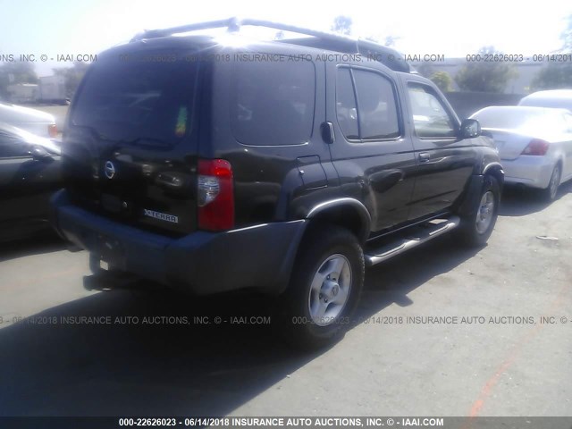 5N1ED28T93C653686 - 2003 NISSAN XTERRA XE/SE BLACK photo 4