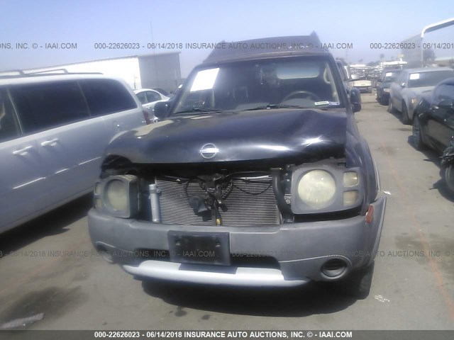 5N1ED28T93C653686 - 2003 NISSAN XTERRA XE/SE BLACK photo 6