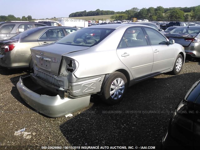 4T1BE32K95U102354 - 2005 TOYOTA CAMRY LE/XLE/SE 银色 照片 4