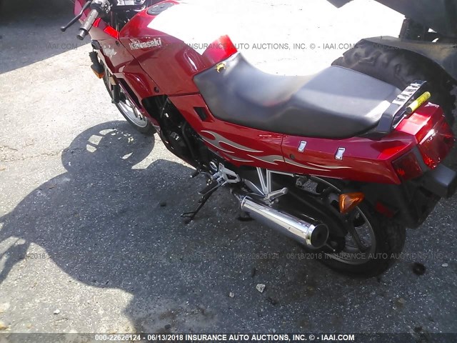 JKAEXMF187DA29805 - 2007 KAWASAKI EX250 F RED photo 3