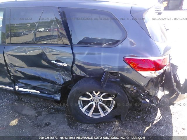 5N1AR2MM0EC649821 - 2014 NISSAN PATHFINDER S/SV/SL/PLATINUM BLUE photo 6