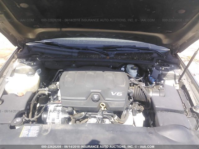 1G4HC5EM6AU127683 - 2010 BUICK LUCERNE CXL BEIGE photo 10