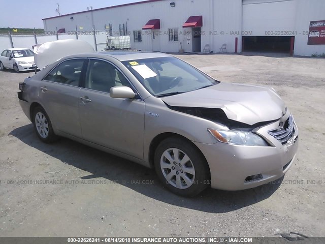 4T1BB46K49U067608 - 2009 TOYOTA CAMRY HYBRID BROWN photo 1