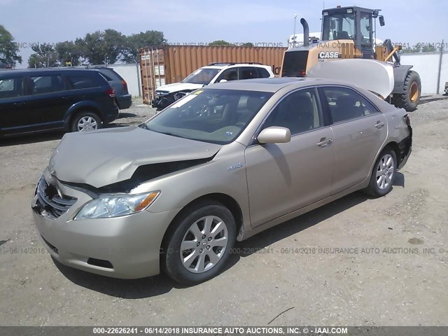 4T1BB46K49U067608 - 2009 TOYOTA CAMRY HYBRID BROWN photo 2