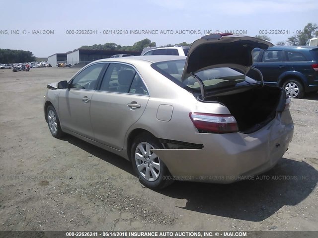 4T1BB46K49U067608 - 2009 TOYOTA CAMRY HYBRID BROWN photo 3