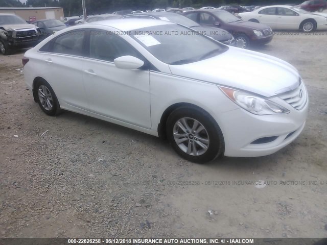 5NPEB4AC7BH305291 - 2011 HYUNDAI SONATA GLS WHITE photo 1