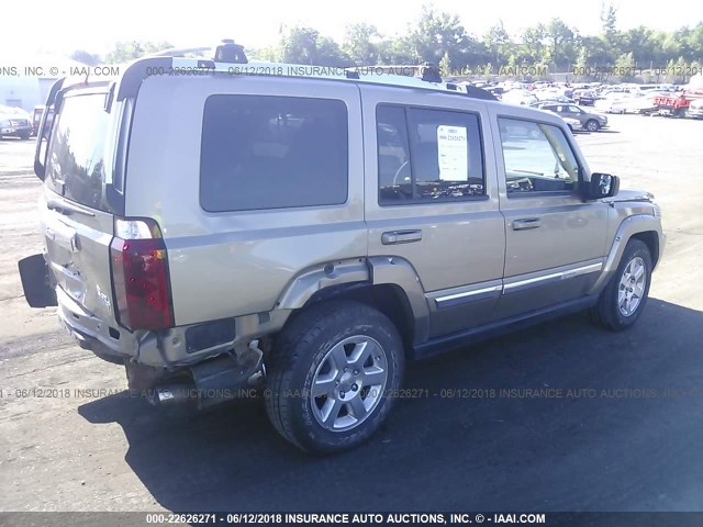 1J8HG58256C245085 - 2006 JEEP COMMANDER LIMITED GOLD photo 4