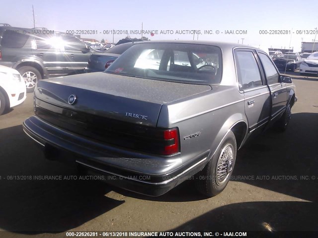 1G4AG54N1N6430591 - 1992 BUICK CENTURY SPECIAL BLUE photo 4