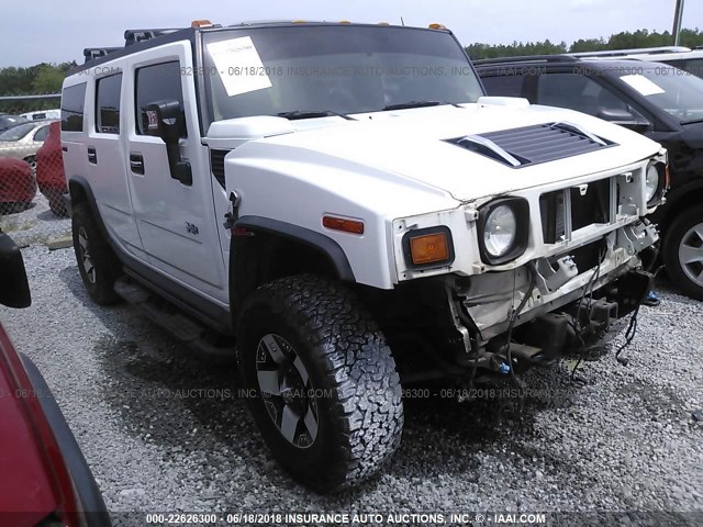 5GRGN23U23H127296 - 2003 HUMMER H2 WHITE photo 1